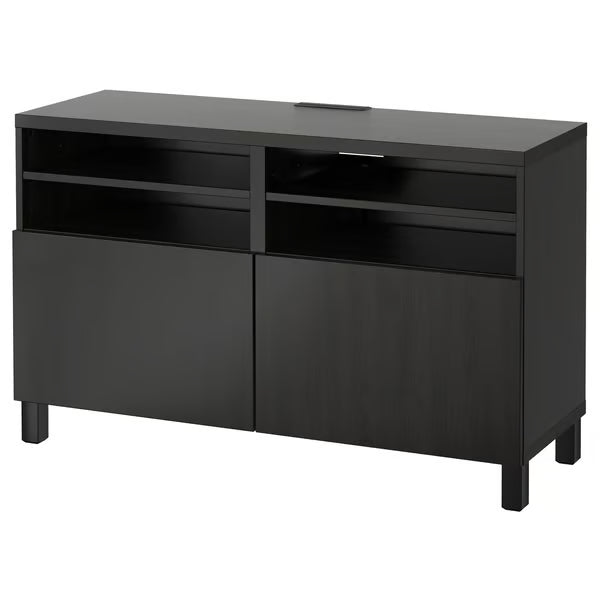 Delta TV media console with 2 Doors/2 Shelves, 120x42x74cm