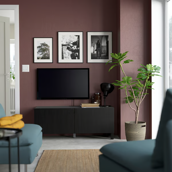 Delta TV  cabinet with 2 Doors, 120x42x48cm