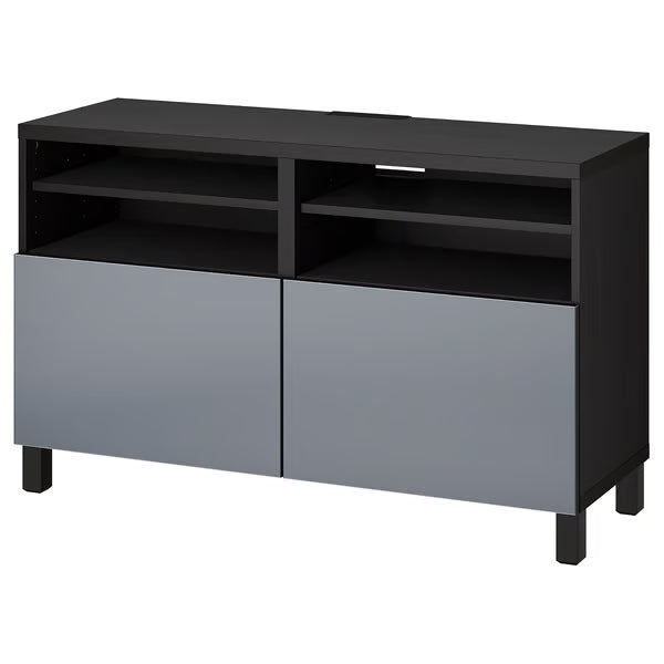 Delta TV media console with 2 Doors/2 Shelves, 120x42x74cm
