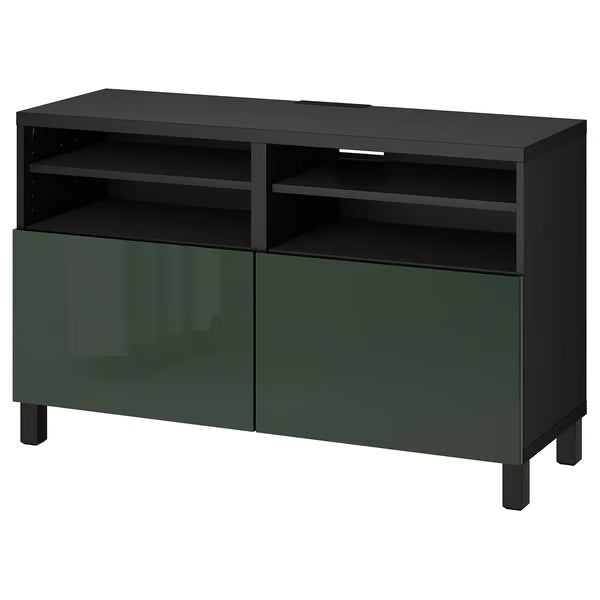 Delta TV media console with 2 Doors/2 Shelves, 120x42x74cm