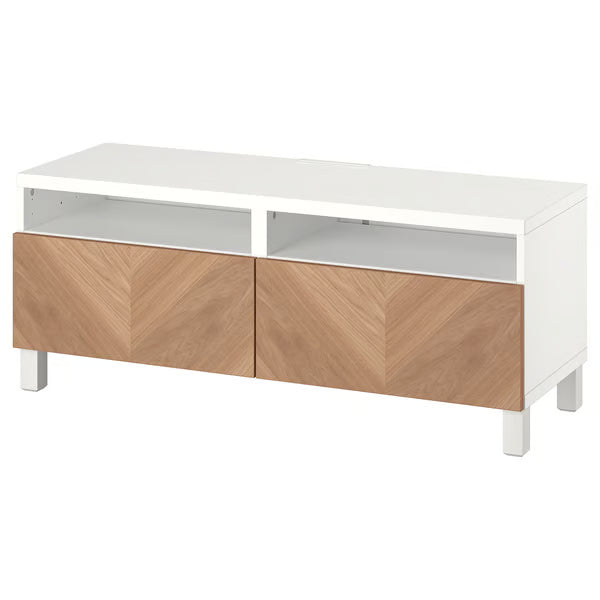 Delta TV console with 2 Drawers II,120x42x48cm