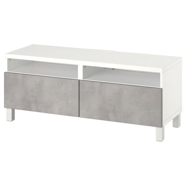 Delta TV console with 2 Drawers I,120x42x48cm