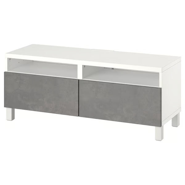 Delta TV console with 2 Drawers I,120x42x48cm