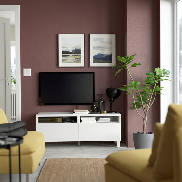 Delta TV console with 2 Drawers I,120x42x48cm