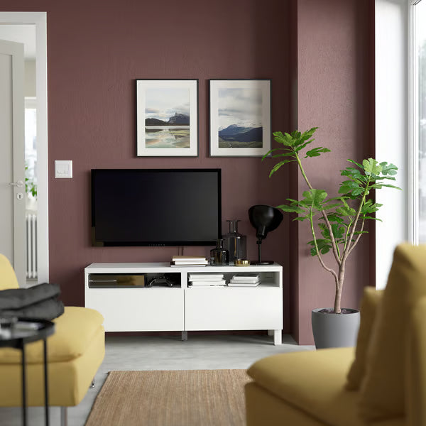 Delta TV console with 2 Drawers II,120x42x48cm
