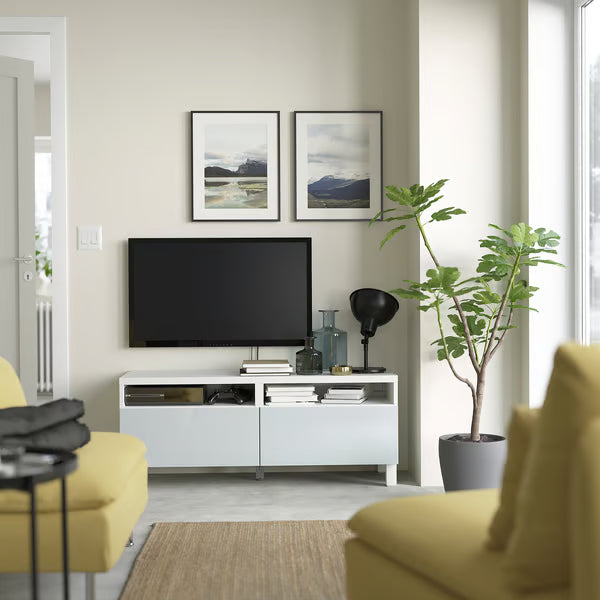 Delta TV console with 2 Drawers I,120x42x48cm