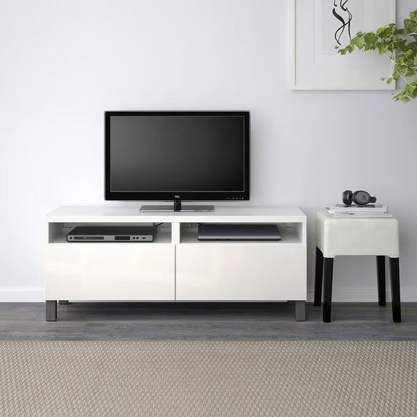 Delta TV console with 2 Drawers I,120x42x48cm