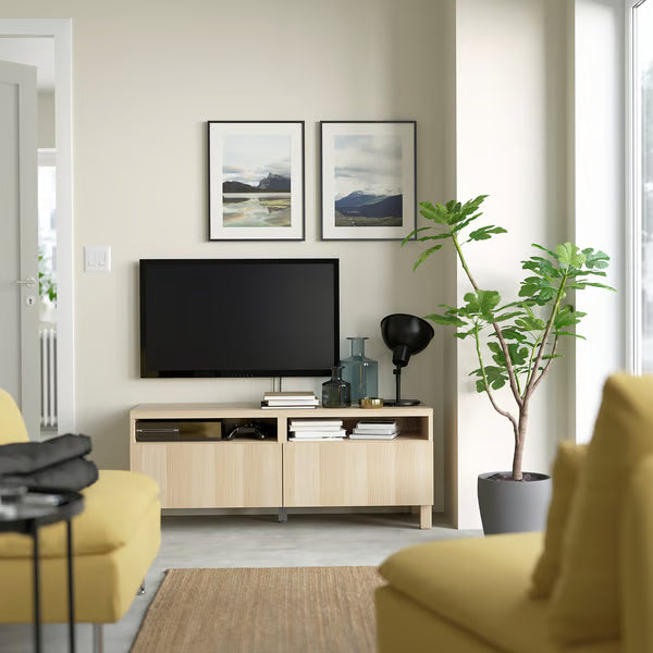 Delta TV console with 2 Drawers I,120x42x48cm