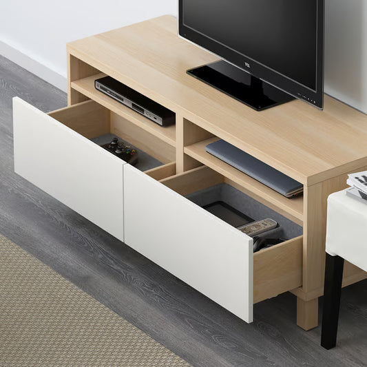 Delta TV console with 2 Drawers I,120x42x48cm