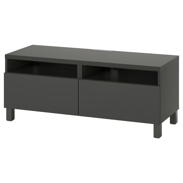 Delta TV console with 2 Drawers I,120x42x48cm