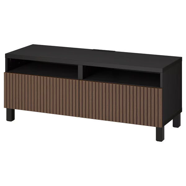 Delta TV console with 2 Drawers II,120x42x48cm