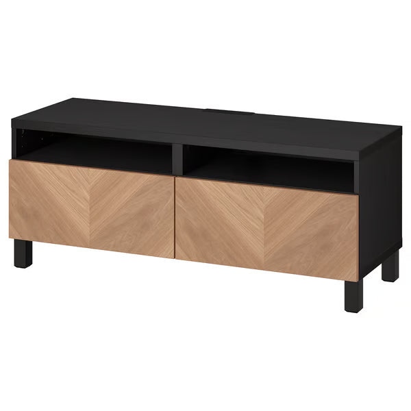 Delta TV console with 2 Drawers II,120x42x48cm