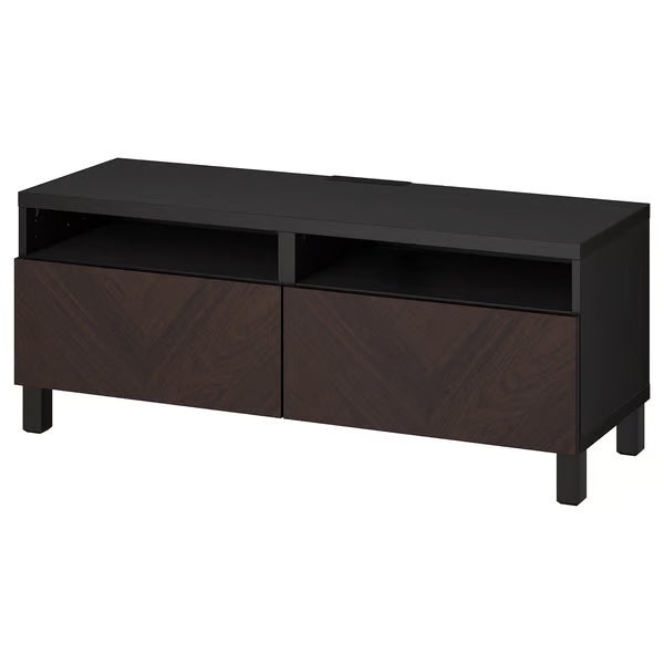 Delta TV console with 2 Drawers II,120x42x48cm