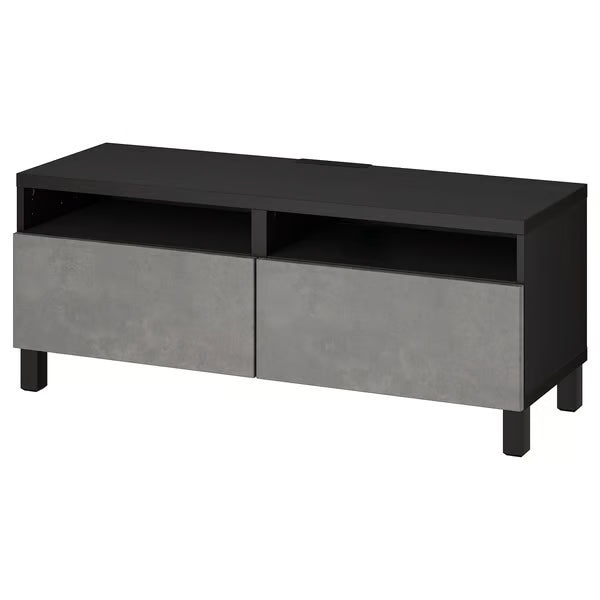 Delta TV console with 2 Drawers I,120x42x48cm