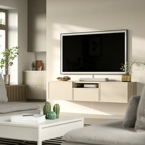 Delta Hanged TV unit 2 Doors & 1 Drawer, 180x42x39cm