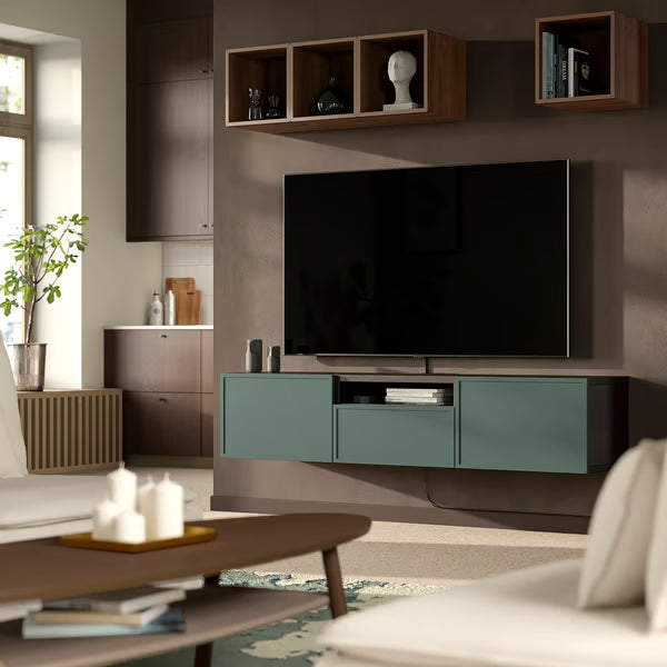 Delta Hanged TV unit 2 Doors & 1 Drawer, 180x42x39cm