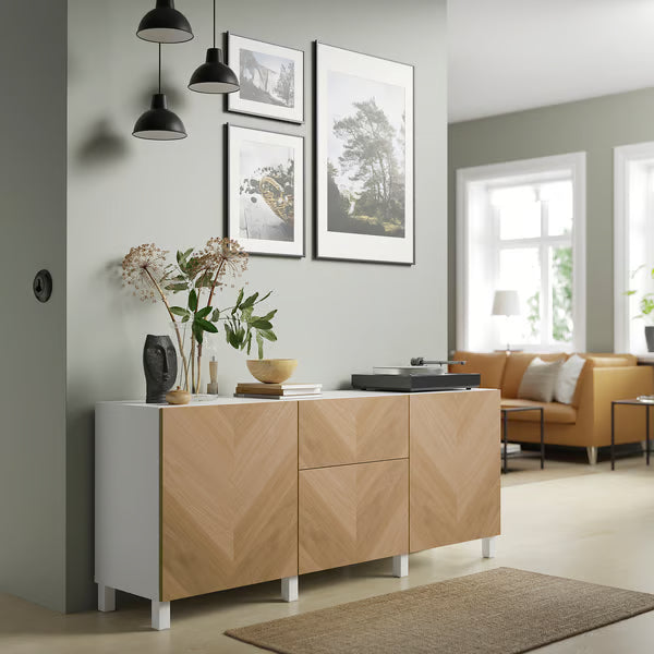 Delta Sideboard III with 2 doors & 2 drawers, 180x42x74cm