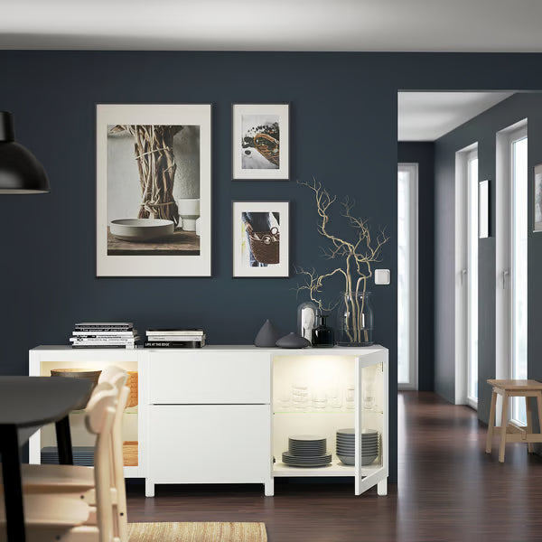 Delta Sideboard I with  2 doors & 2 drawers, 180x42x74cm