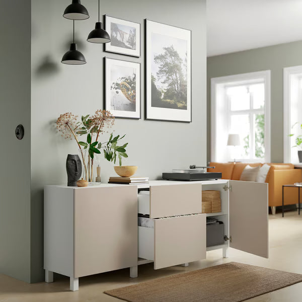 Delta Sideboard I with  2 doors & 2 drawers, 180x42x74cm