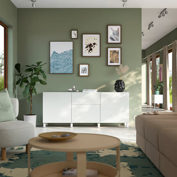 Delta Sideboard III with 2 doors & 2 drawers, 180x42x74cm