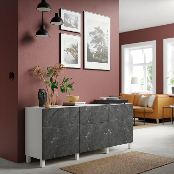 Delta Sideboard III with 2 doors & 2 drawers, 180x42x74cm