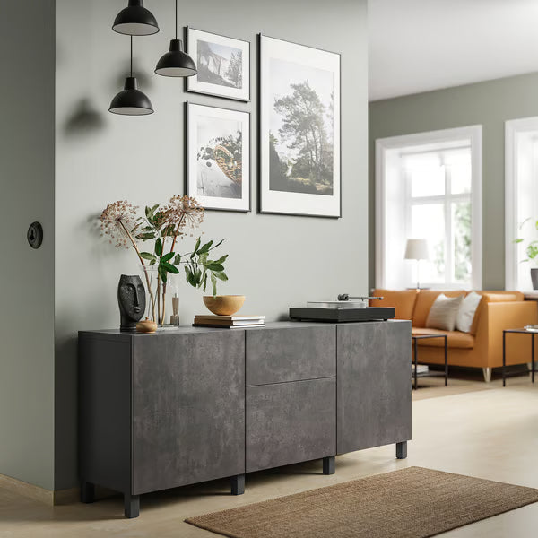 Delta Sideboard III with 2 doors & 2 drawers, 180x42x74cm