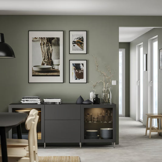 Delta Sideboard I with  2 doors & 2 drawers, 180x42x74cm