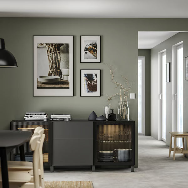 Delta Sideboard I with  2 doors & 2 drawers, 180x42x74cm