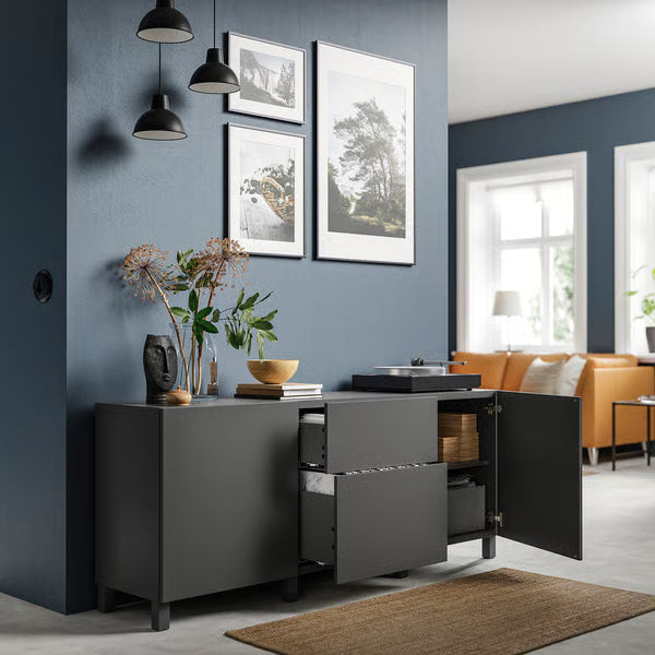 Delta Sideboard I with  2 doors & 2 drawers, 180x42x74cm