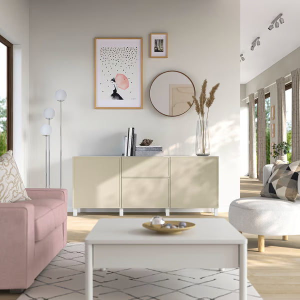 Delta Sideboard III with 2 doors & 2 drawers, 180x42x74cm