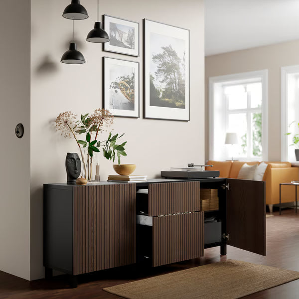Delta Sideboard III with 2 doors & 2 drawers, 180x42x74cm