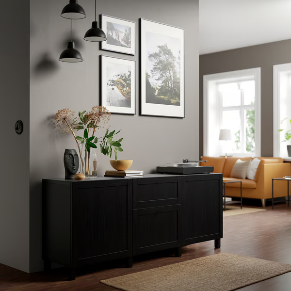 Delta Sideboard II with 2 doors & 2 drawers, 180x42x74cm