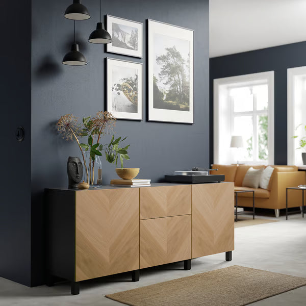 Delta Sideboard III with 2 doors & 2 drawers, 180x42x74cm