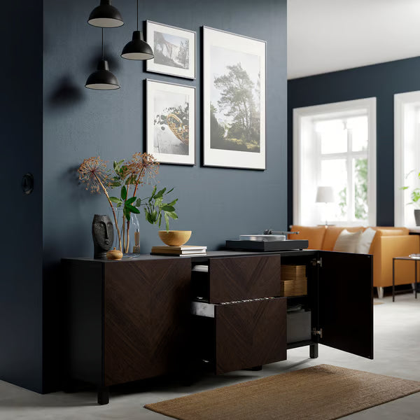 Delta Sideboard III with 2 doors & 2 drawers, 180x42x74cm