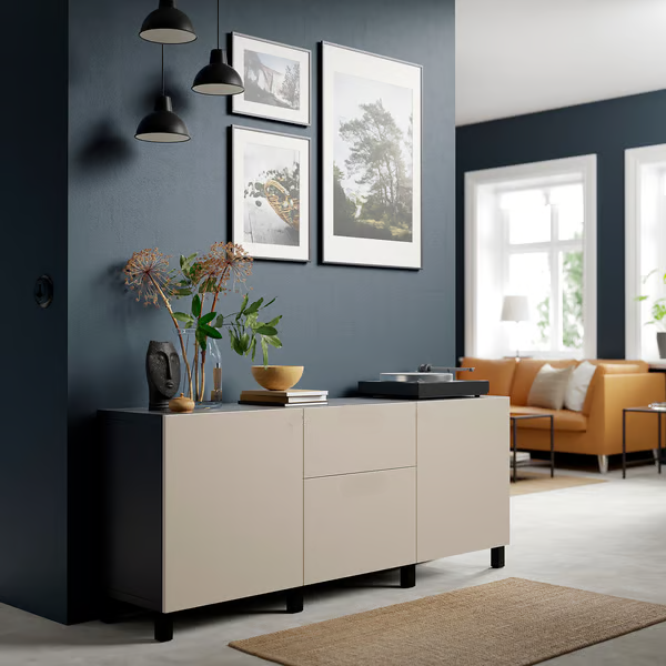 Delta Sideboard I with  2 doors & 2 drawers, 180x42x74cm