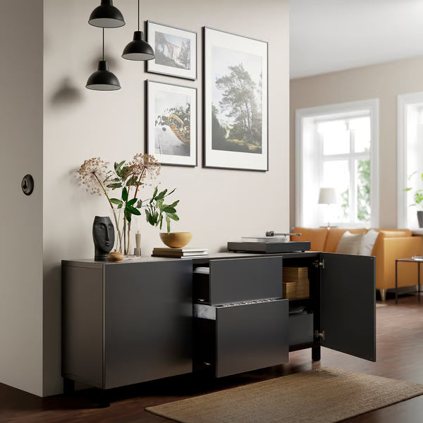 Delta Sideboard III with 2 doors & 2 drawers, 180x42x74cm