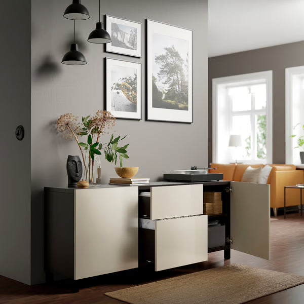 Delta Sideboard II with 2 doors & 2 drawers, 180x42x74cm