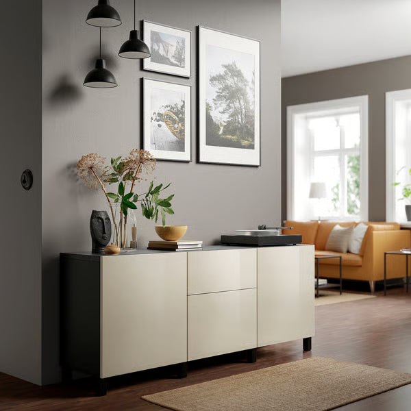 Delta Sideboard II with 2 doors & 2 drawers, 180x42x74cm