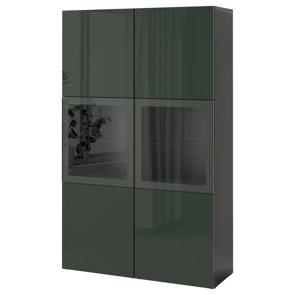 Delta cabinet with Glass Doors, 120x42x193cm