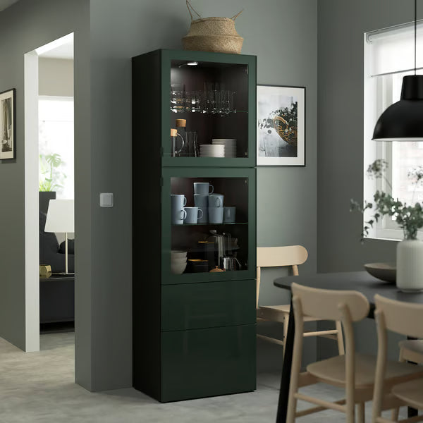 Delta tall Display cabinet,60x42x193cm
