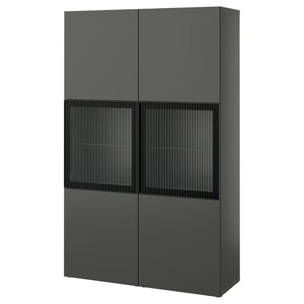 Delta cabinet with Glass Doors, 120x42x193cm