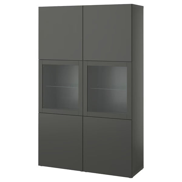 Delta cabinet with Glass Doors, 120x42x193cm