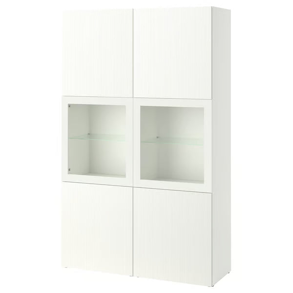 Delta cabinet with Glass Doors, 120x42x193cm