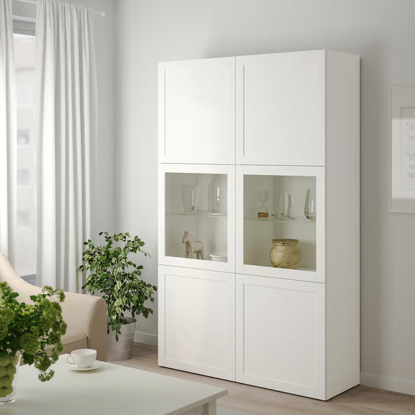 Delta cabinet with Glass Doors, 120x42x193cm
