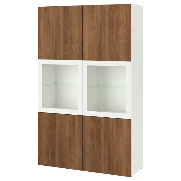Delta cabinet with Glass Doors, 120x42x193cm