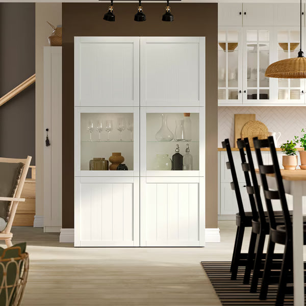 Delta cabinet with Glass Doors, 120x42x193cm