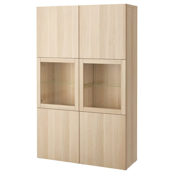 Delta cabinet with Glass Doors, 120x42x193cm