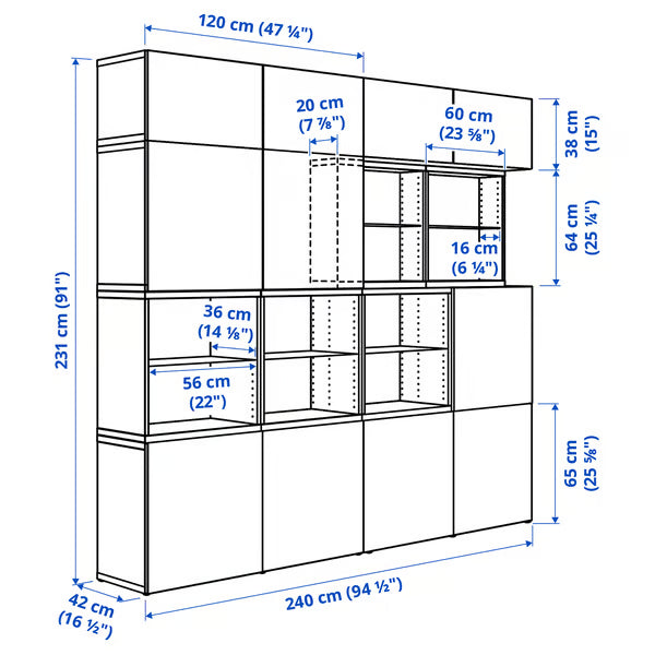 Delta crown display unit, 240x42x231cm