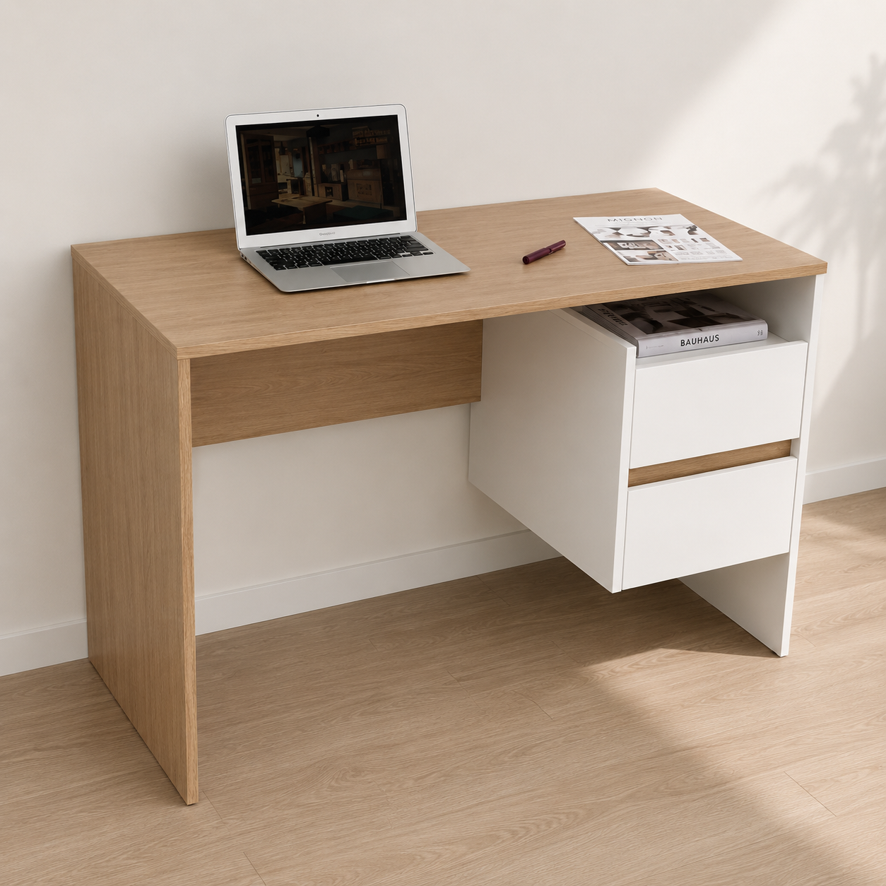 Kona Compact Office Desk, 120x50x75 cm.