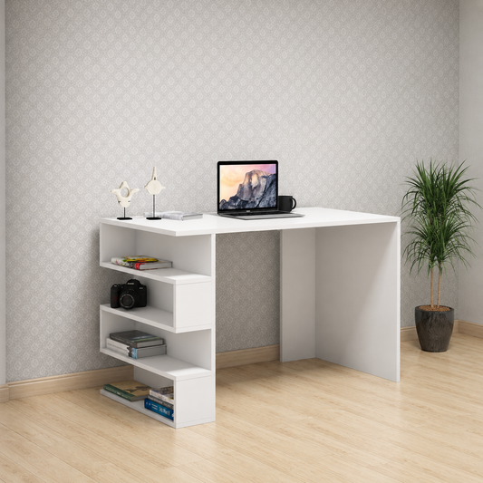 مكتب زينو للتخزين ذو التصميم الهندسي، 120x50x75 سم